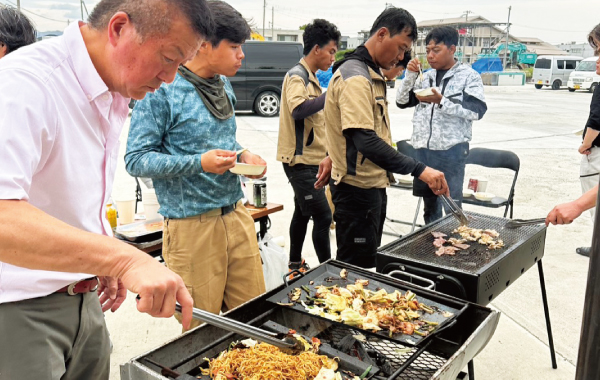 BBQの様子